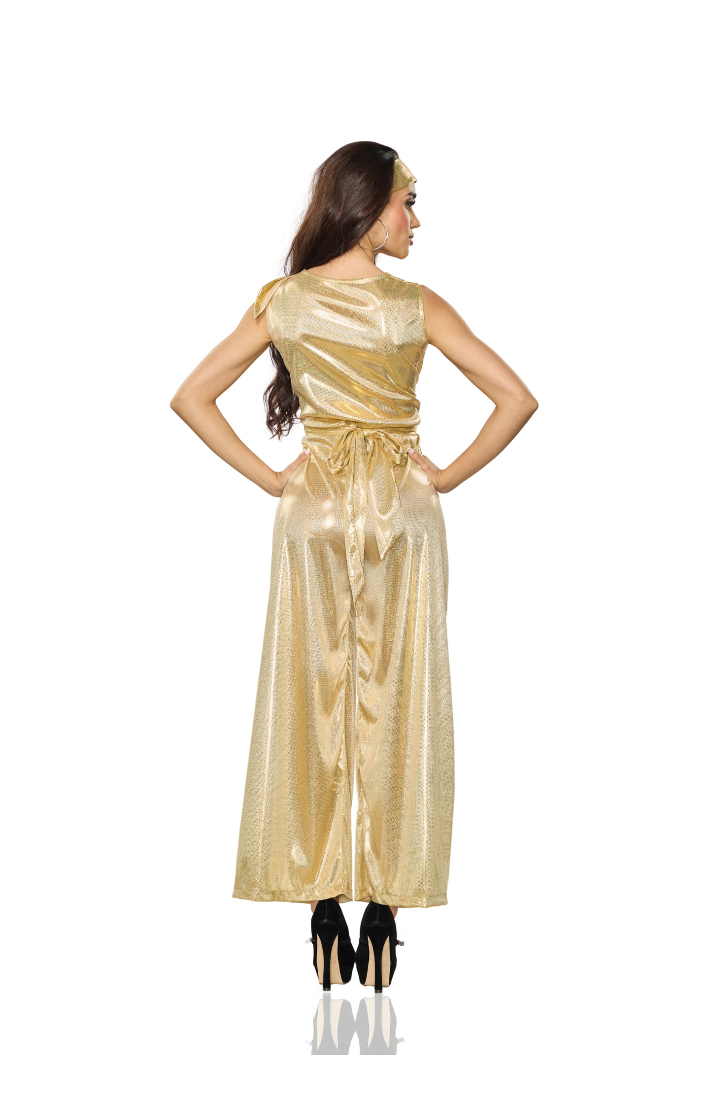 70's Disco Jumpsuit-Gold