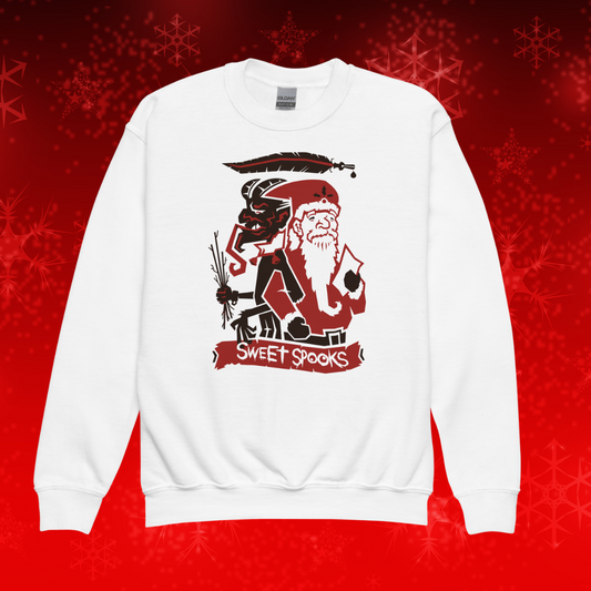 Krampus & Santa Youth crewneck Unisex sweatshirt