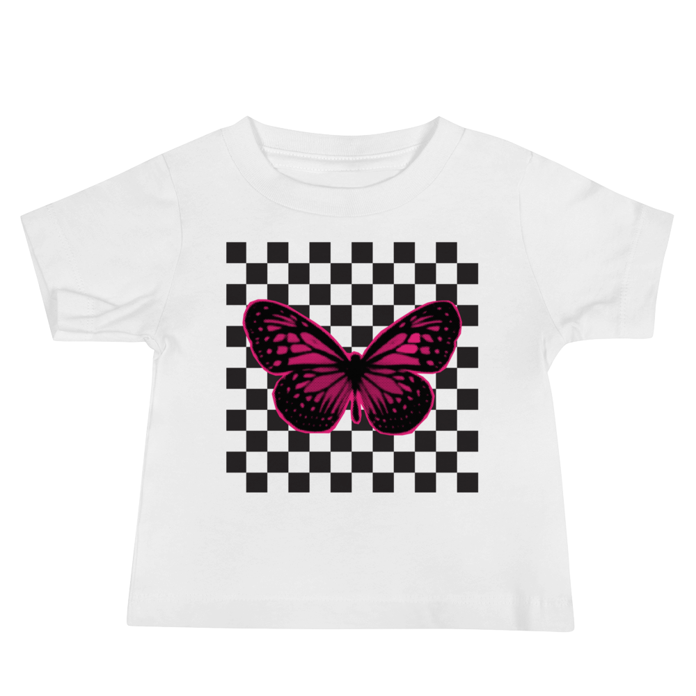 Monarch Checkers Baby Tee