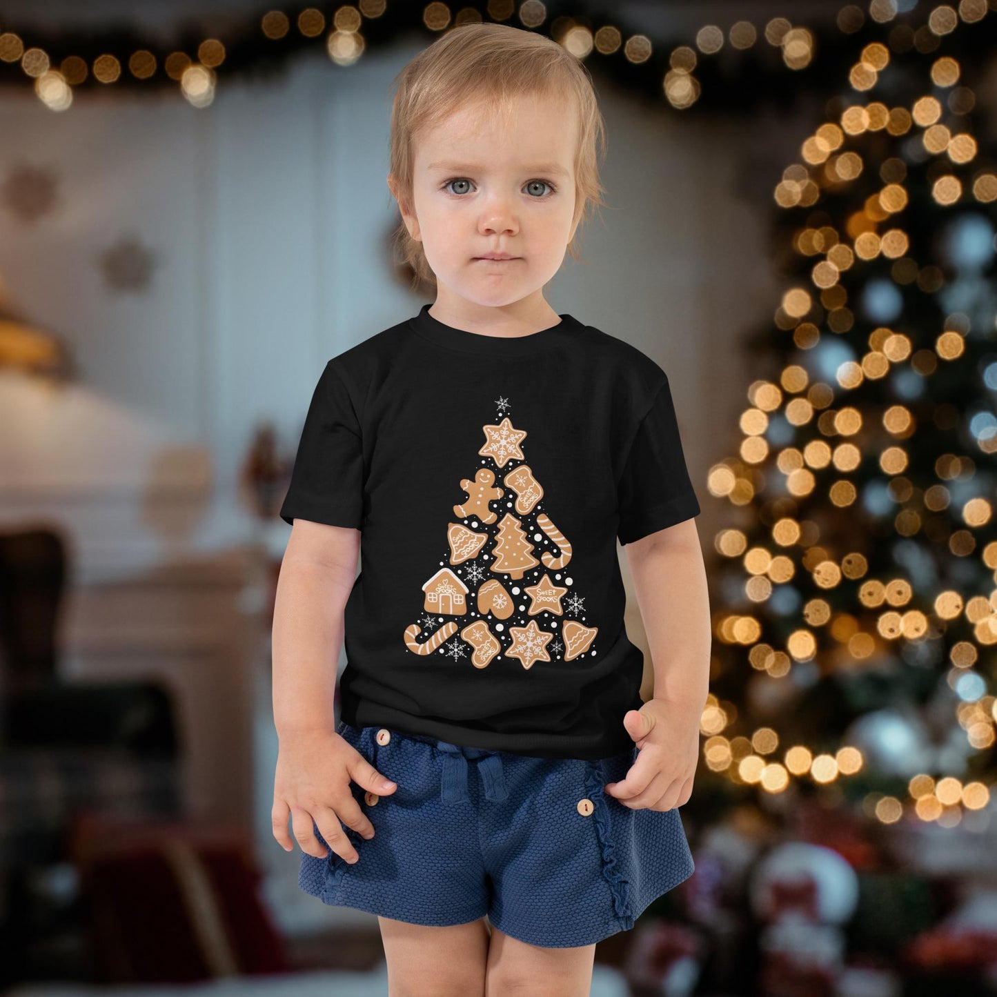 Sweet Spooks Christmas Cookie Tree Tee - Girl Toddler