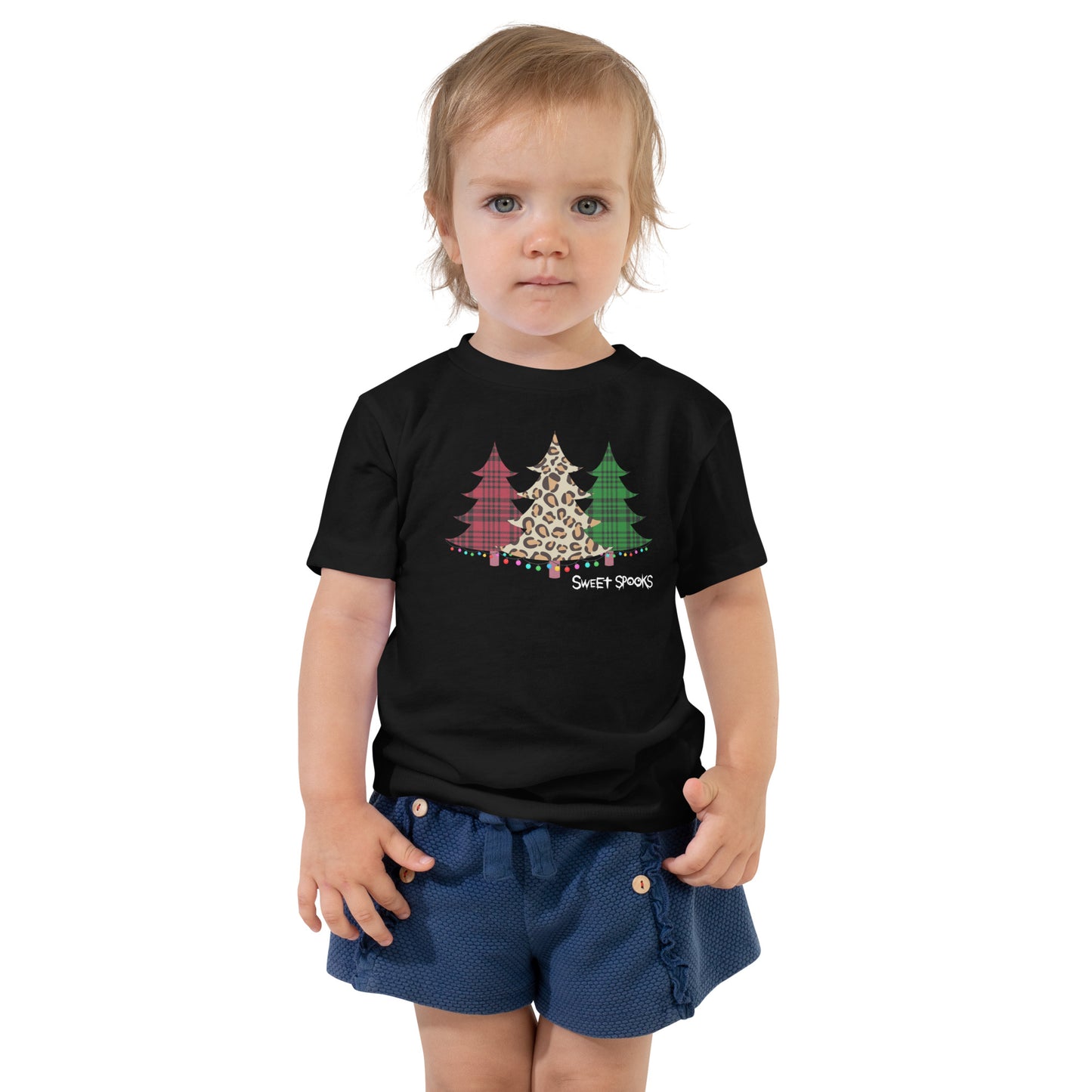 Holiday Leopard Toddler Tee