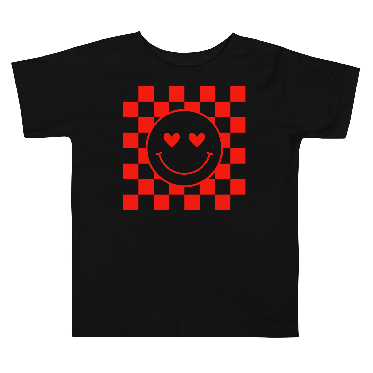 Happy Heart Checkers Toddler Tee