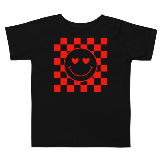 Happy Heart Checkers Toddler Tee