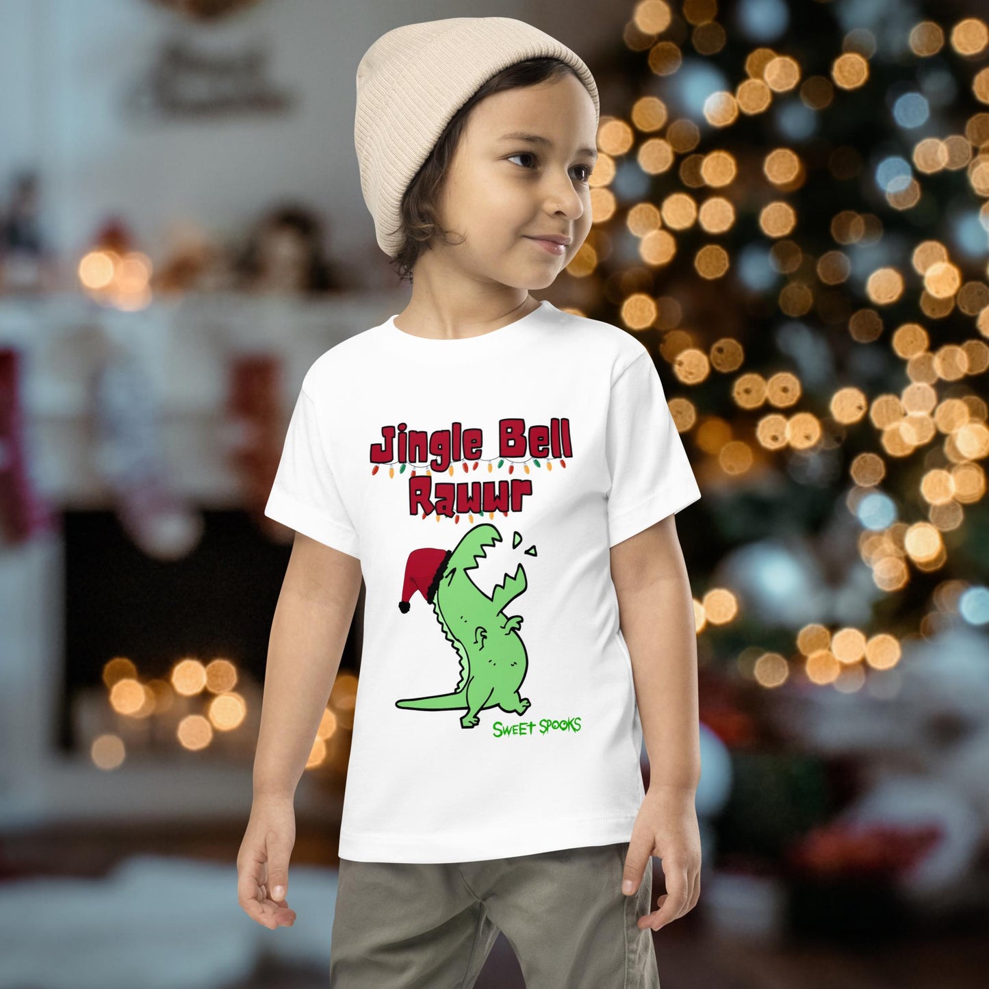 Jingle Bell Rawwr- Toddler Boy Tee