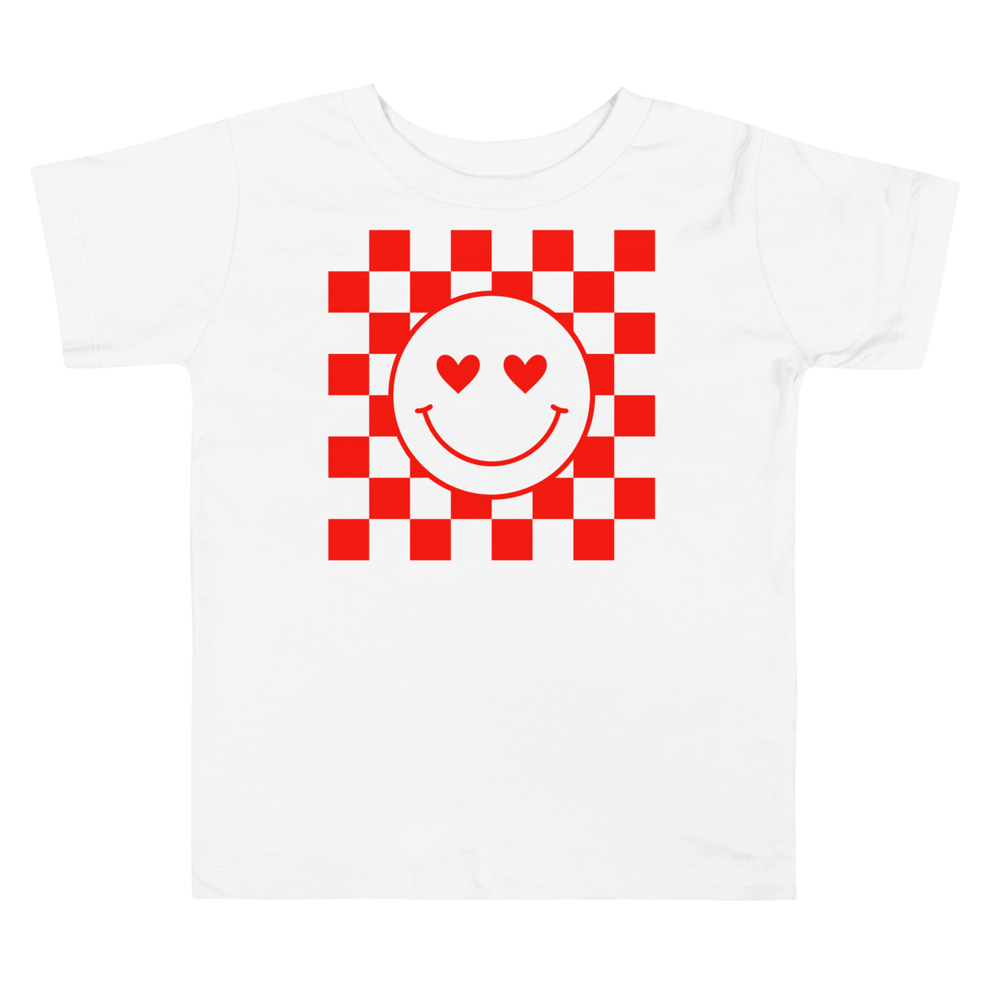 Happy Heart Checkers Toddler Tee