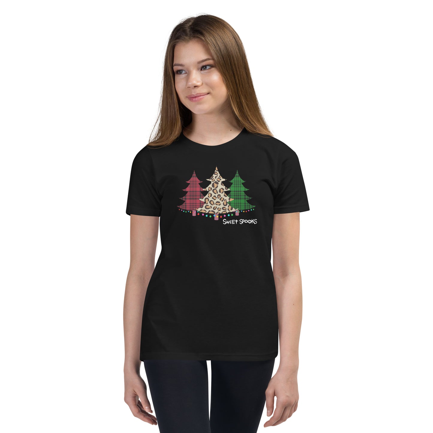 Holiday Leopard Youth Tee