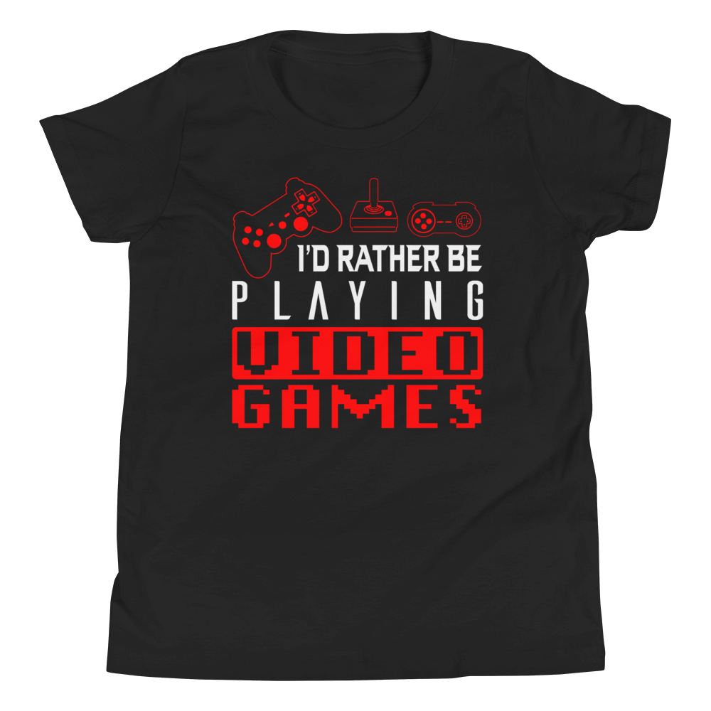 I'd Rather Play Video Games- Youth Tee