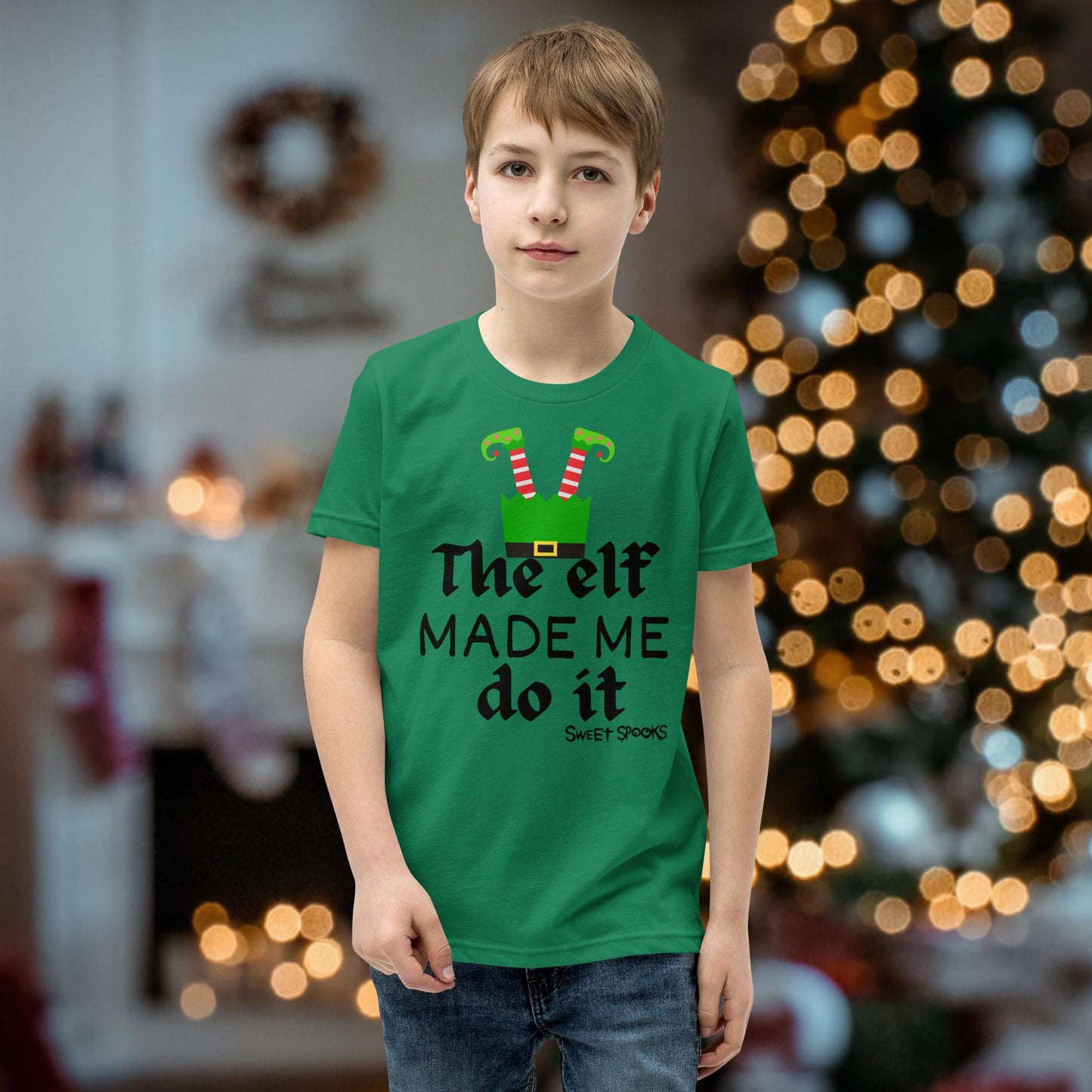 The elf made me do it-Youth Tee