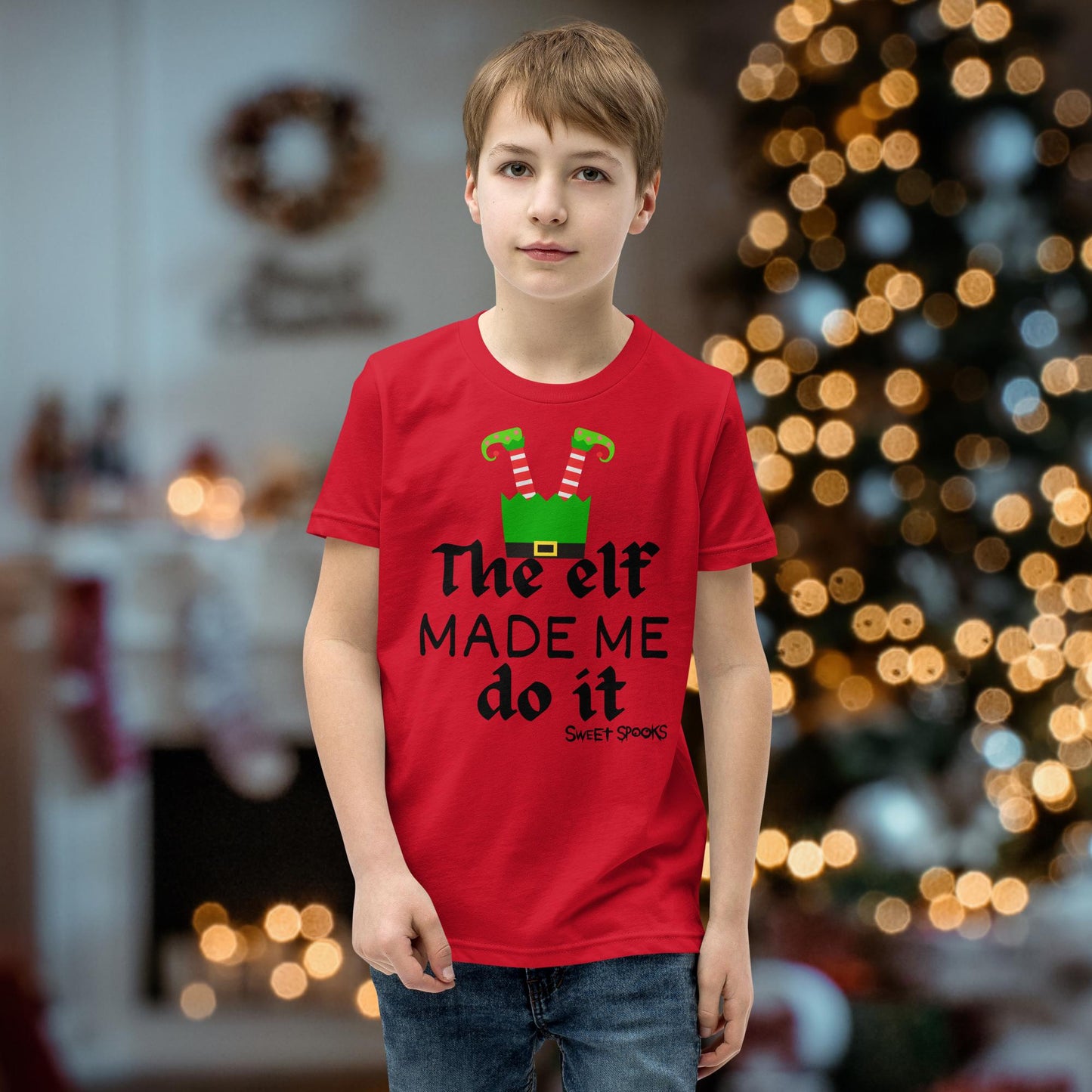 The elf made me do it-Youth Tee