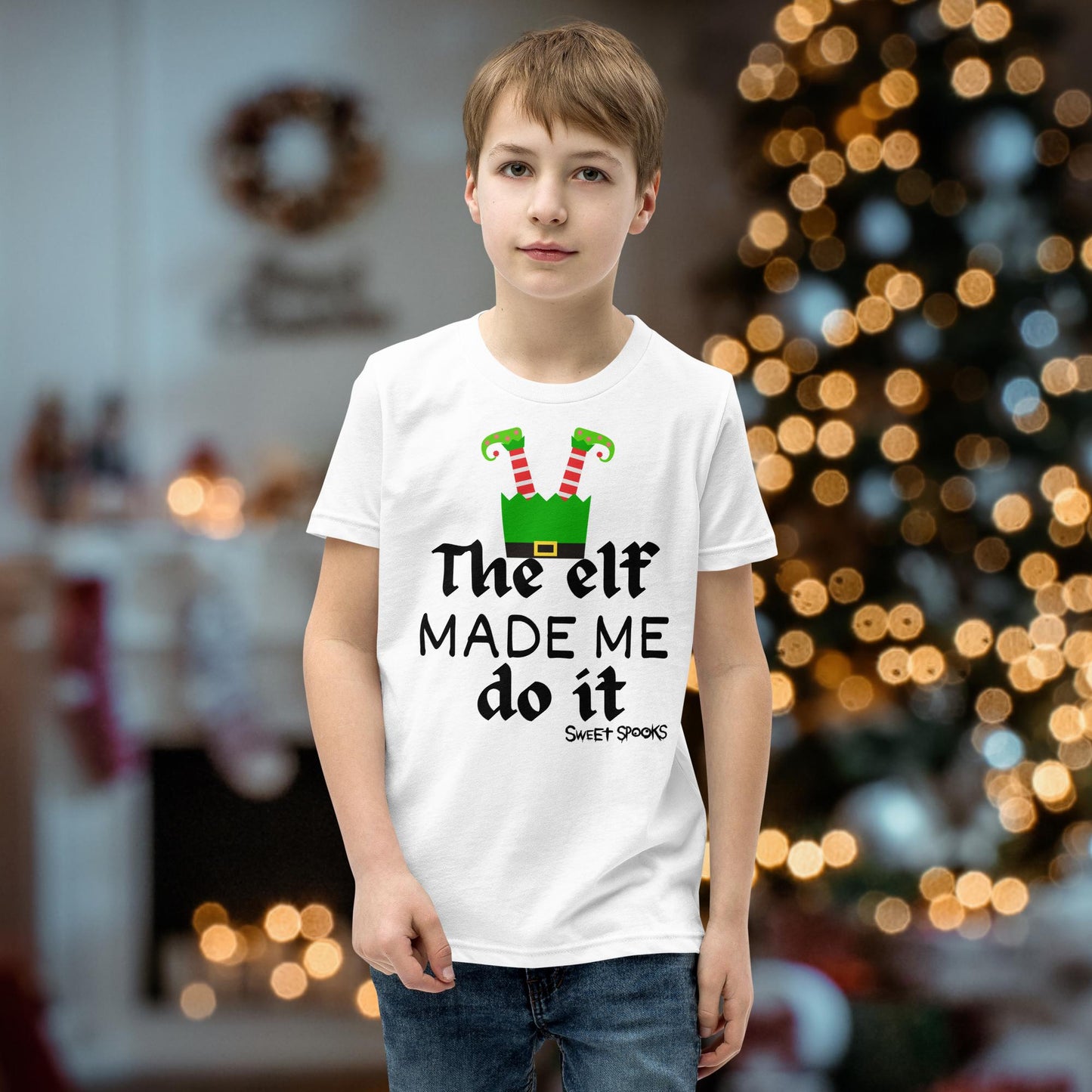 The elf made me do it-Youth Tee