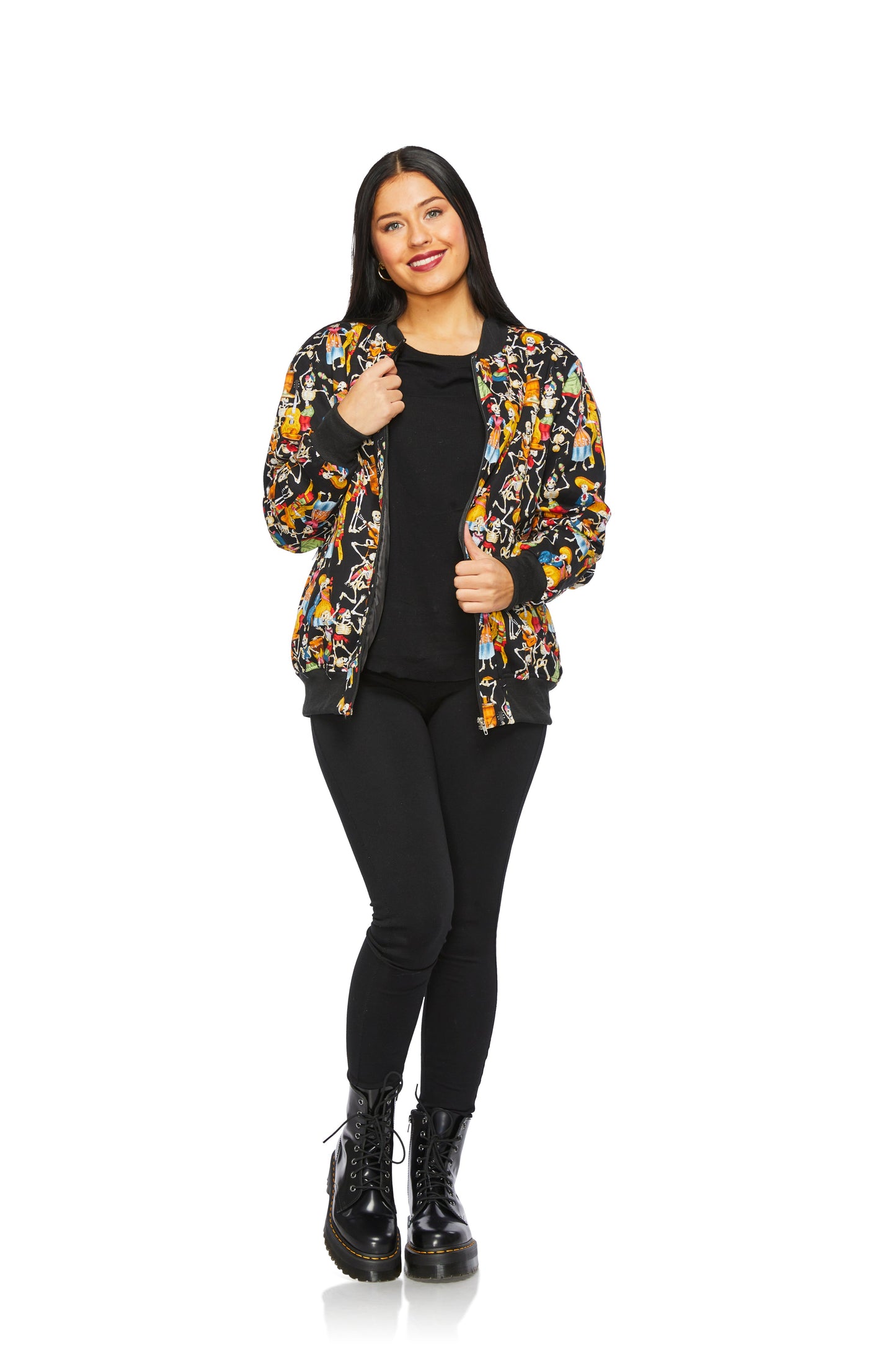 Day of the Dead Bomber Jacket