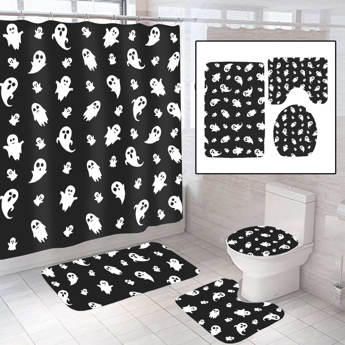 Ghost Bathroom 4pc Set