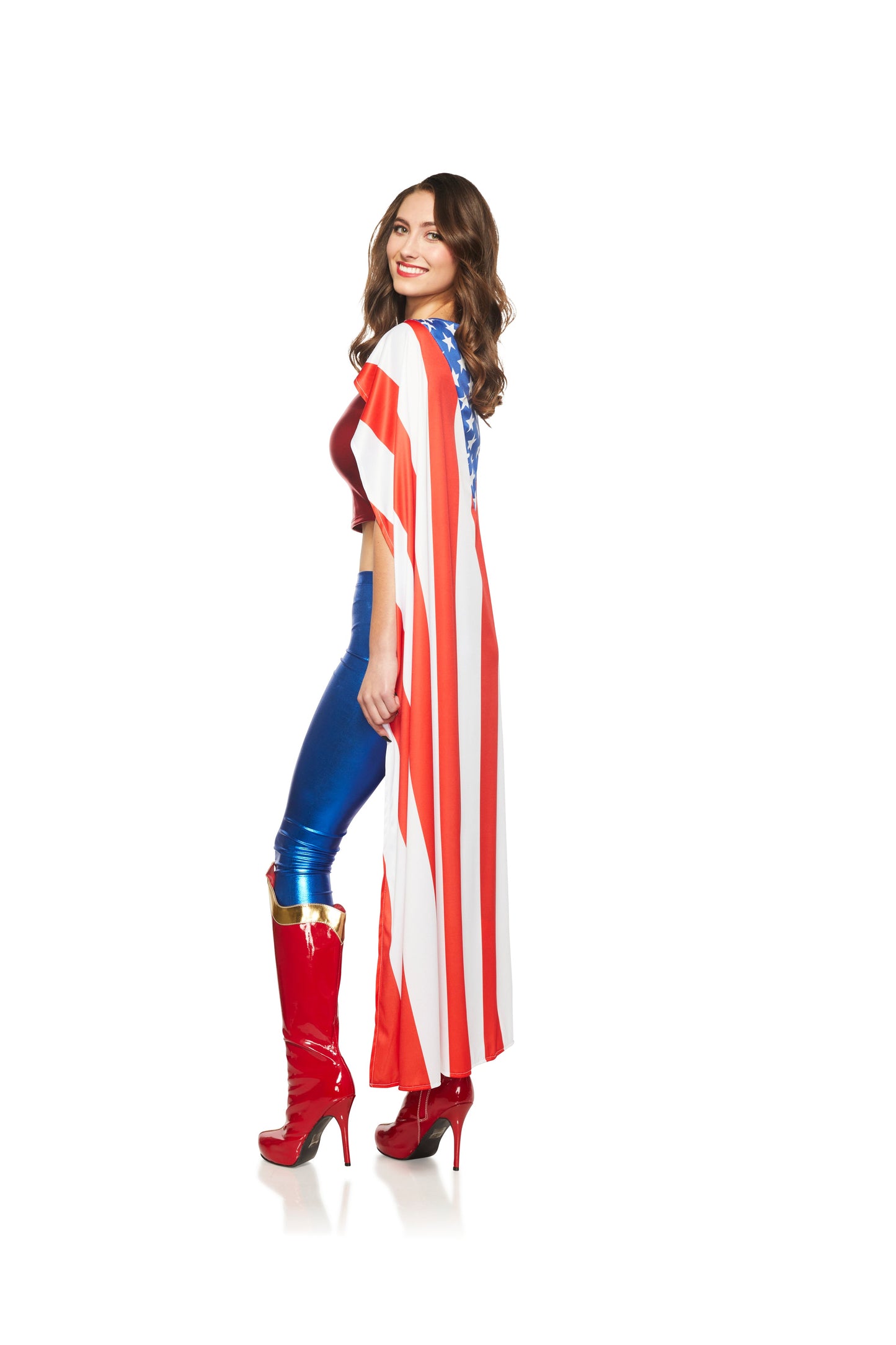 Red White & Blue Cape